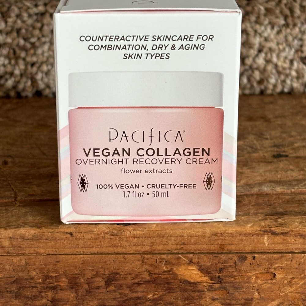 Pacifica Vegan Collagen Overnight Recovery Cream - Cream and Pink - Picture 4 of 4